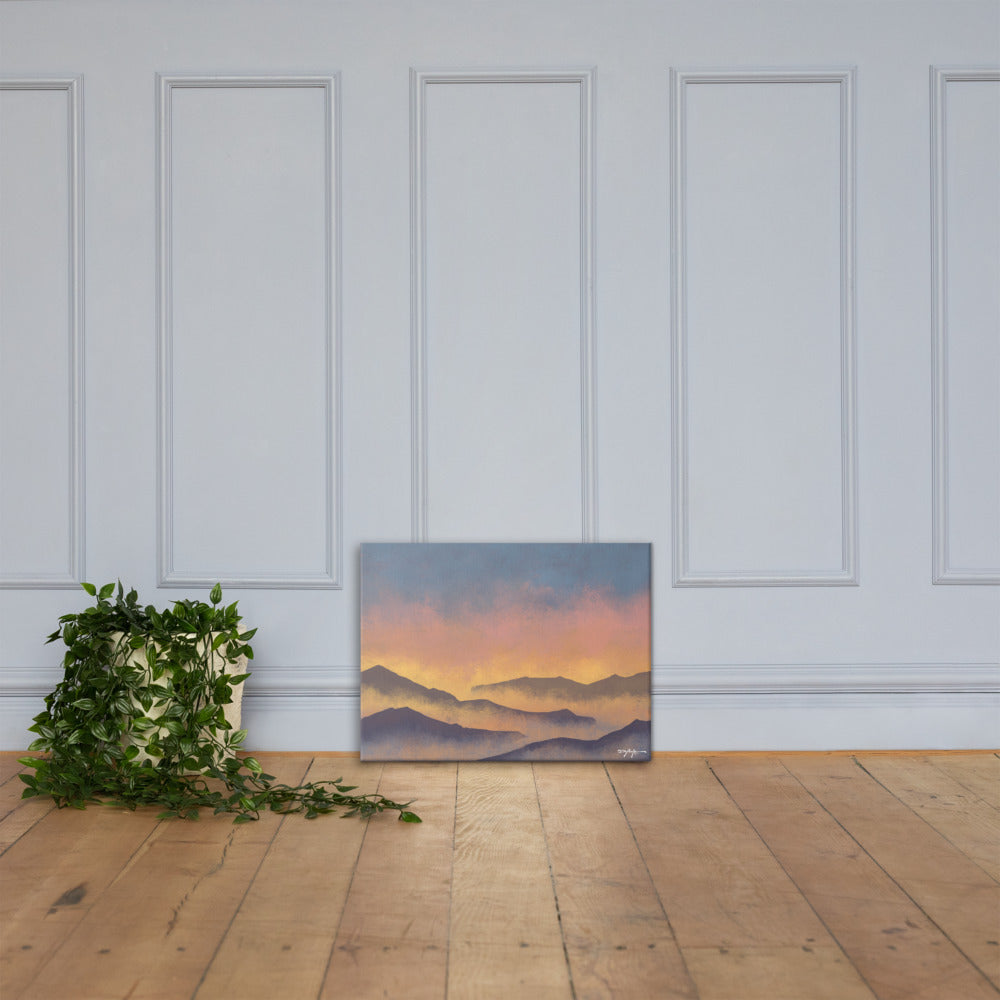 Mountain Hues Fine Art Canvas 18" x 24"