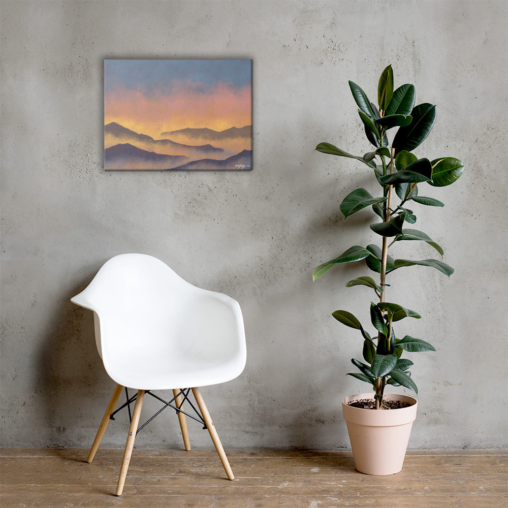 Mountain Hues Fine Art Canvas 18" x 24"