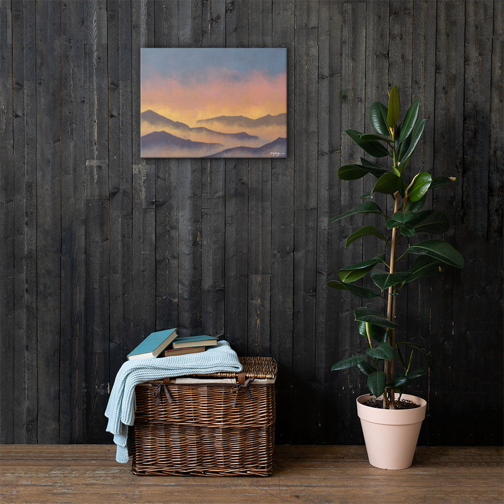 Mountain Hues Fine Art Canvas 18" x 24"