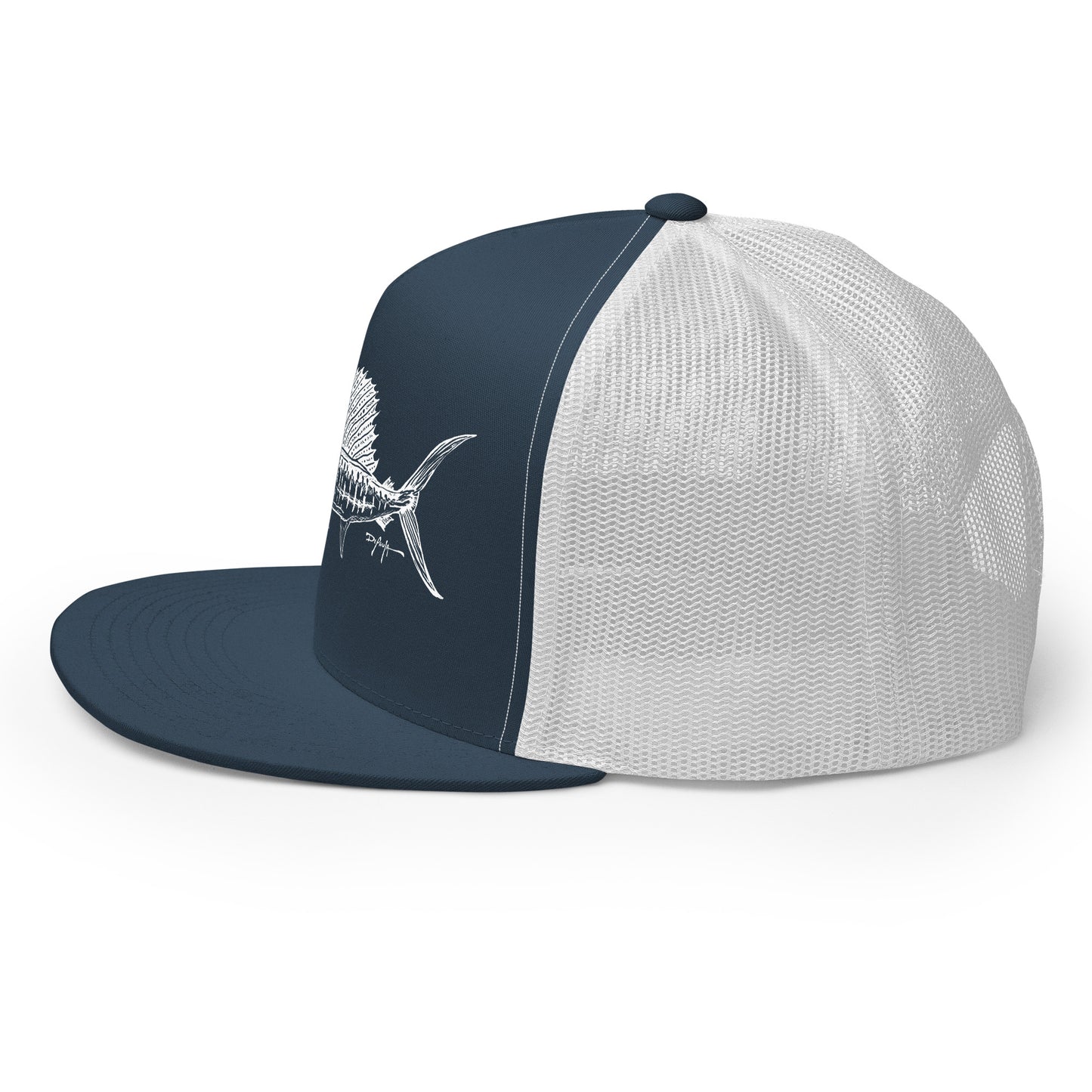 Signature White Sailfish Trucker Cap