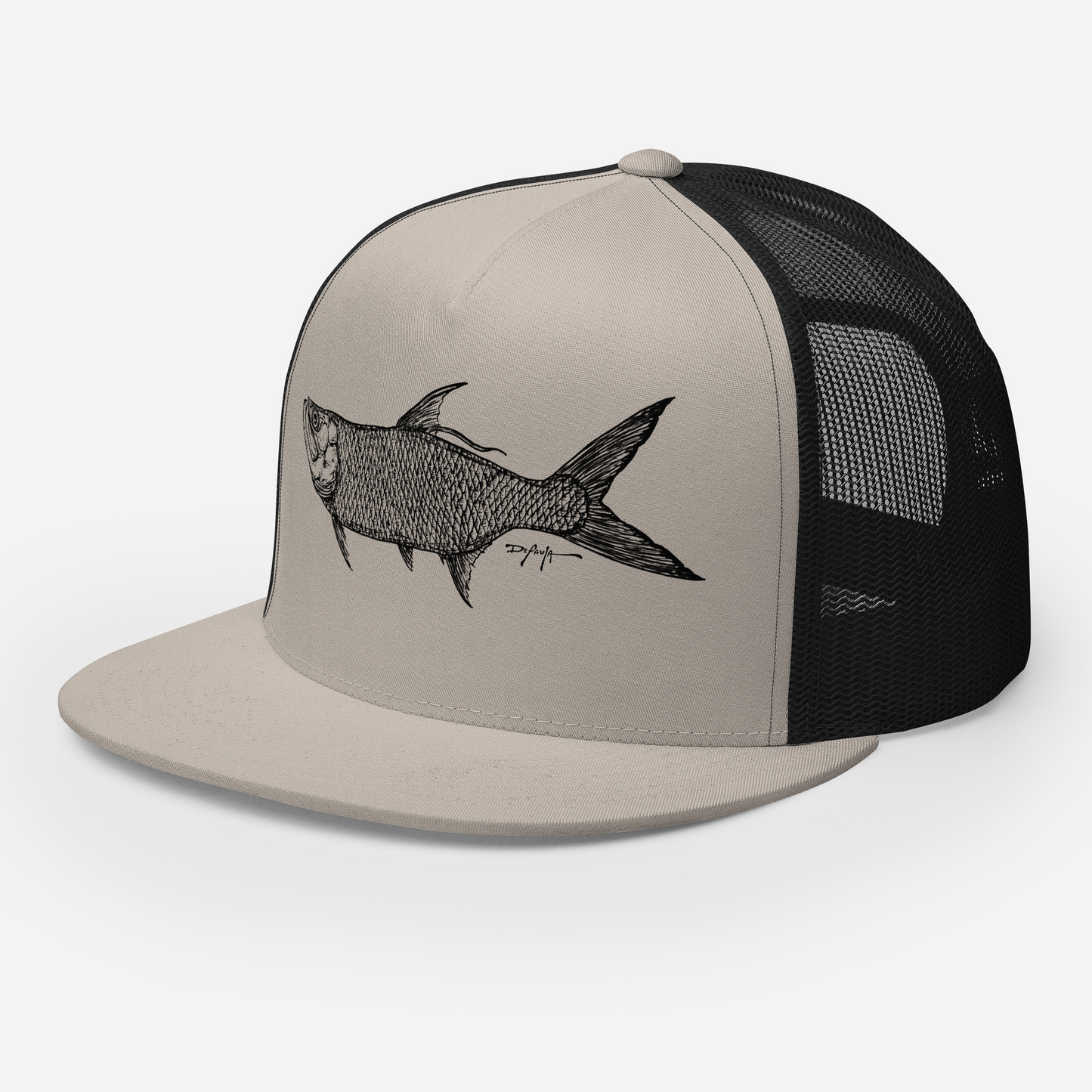 Signature Black Tarpon Trucker Cap