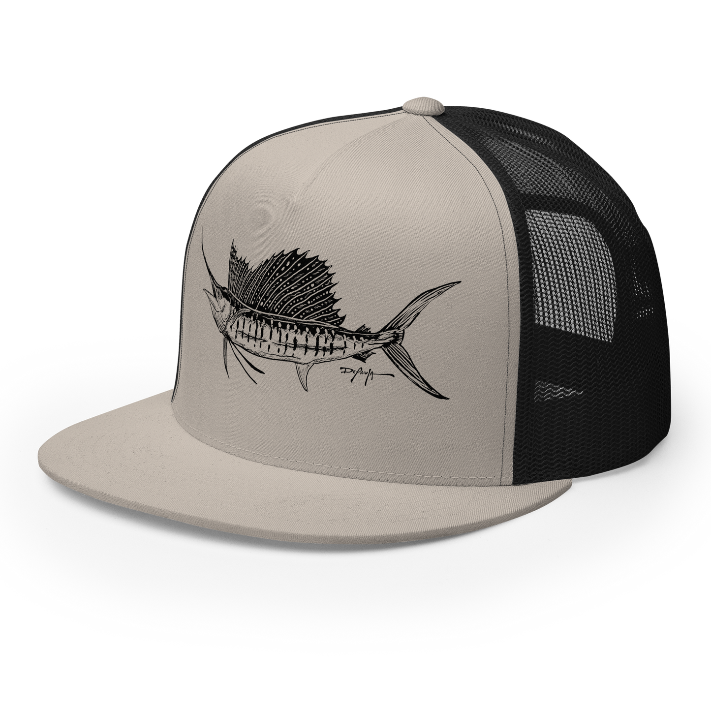 Signature Black Sailfish Trucker Cap