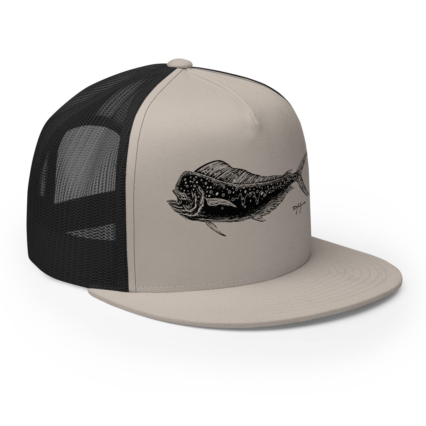 Signature Black Mahi Mahi Trucker Cap