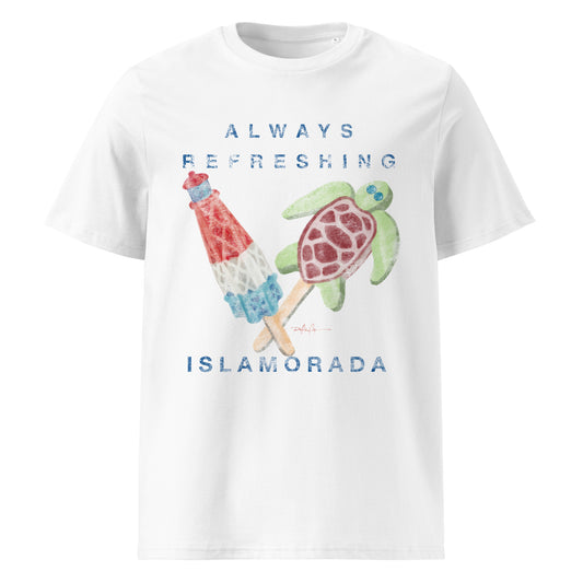 Always Refreshing Alligator Reef Turtle Islamorada Unisex organic cotton t-shirt