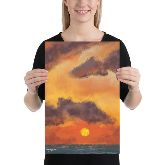 Sun's Final Embrace Coastal Fine Art Print