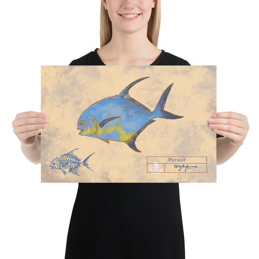 Naturalist Permit Fish Fine Art Print