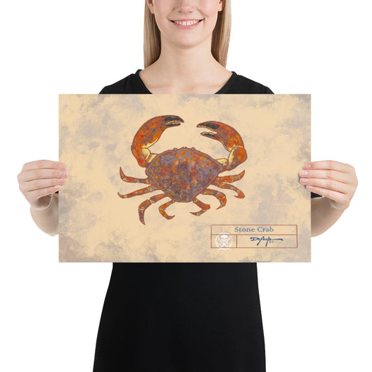 Naturalist Stone Crab Fine Art Print