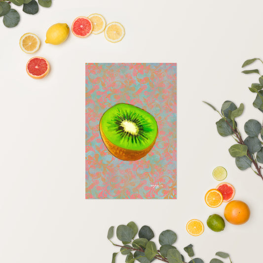 Juicy Tropical Fruit Kiwi Fine Art Print