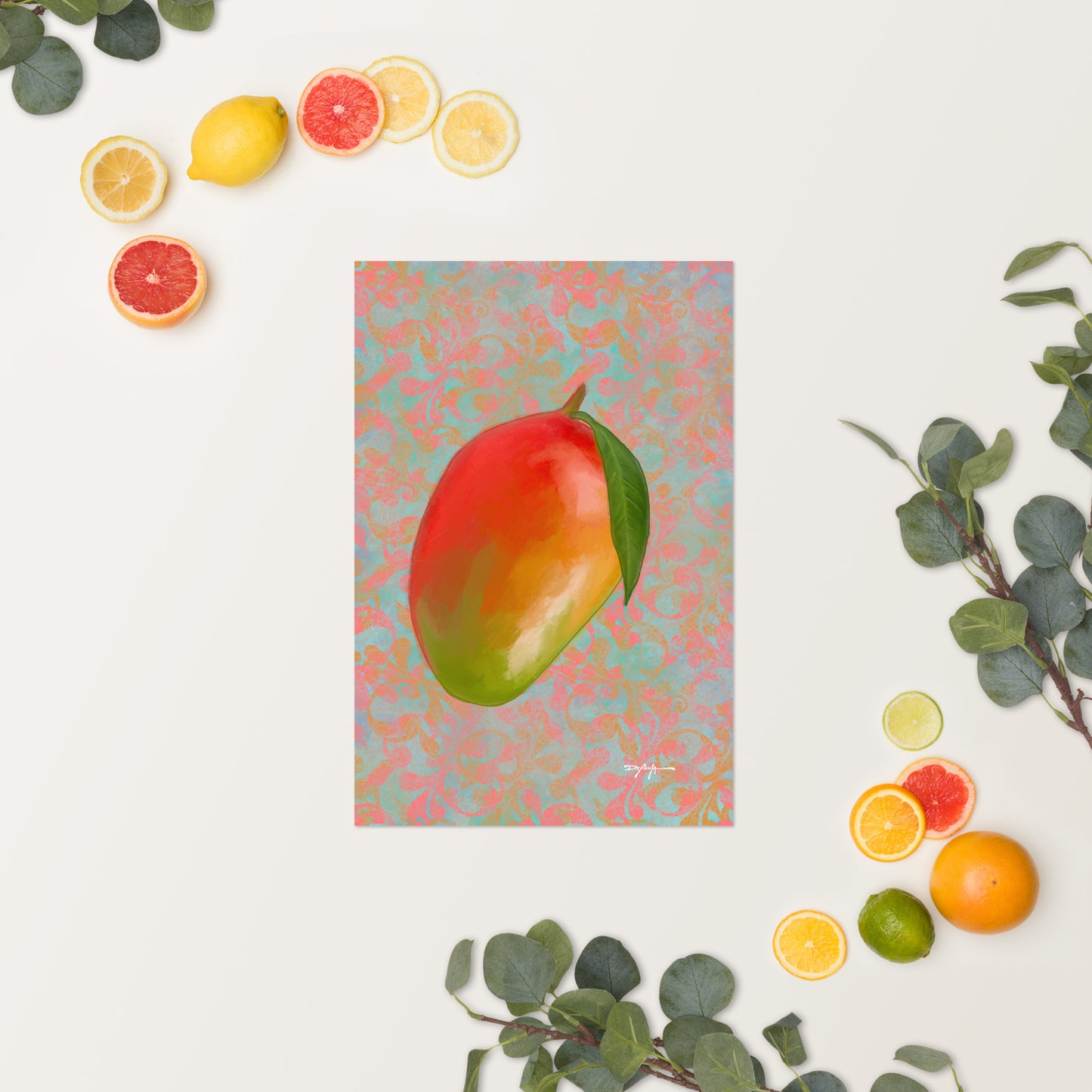 Juicy Tropical Fruit Mango Fine Art Print