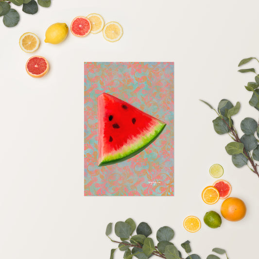 Juicy Tropical Fruit Watermelon Fine Art Print