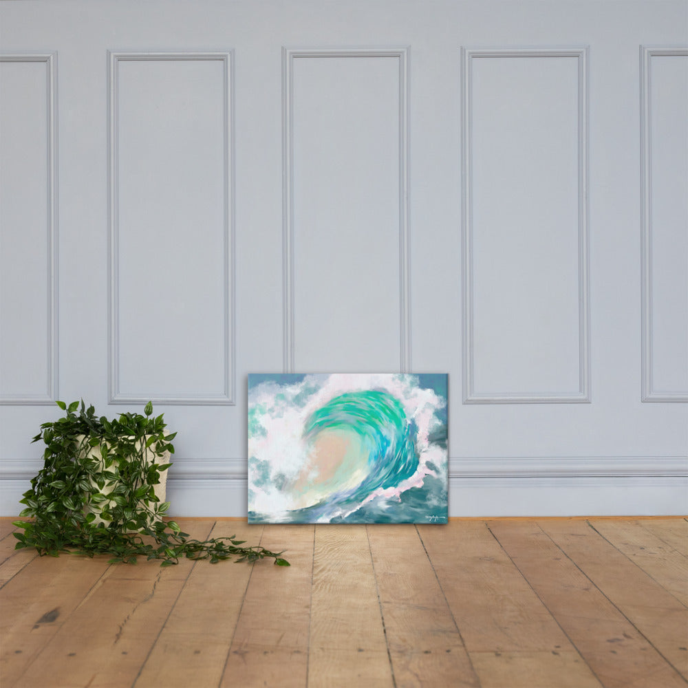 Tropical Wave Fine Art Canvas