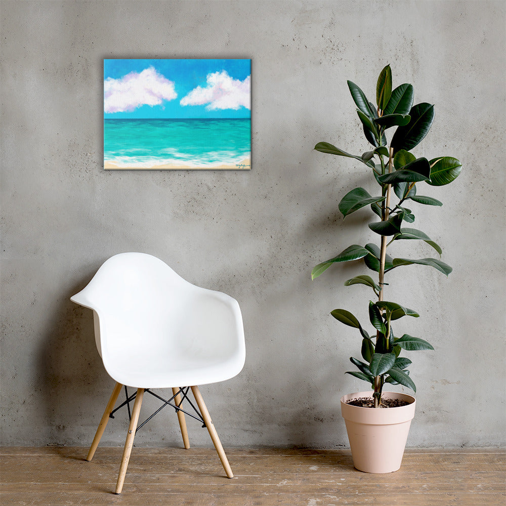 Caribbean Blues Fine Art Canvas